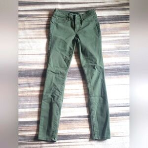Aeropostale Brand Size 00 High Waisted Jeggings Olive Green Color.